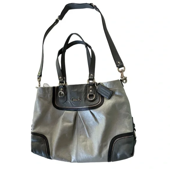 COACH Silver Ashley Handbag Purse. - Picture 3 of 8